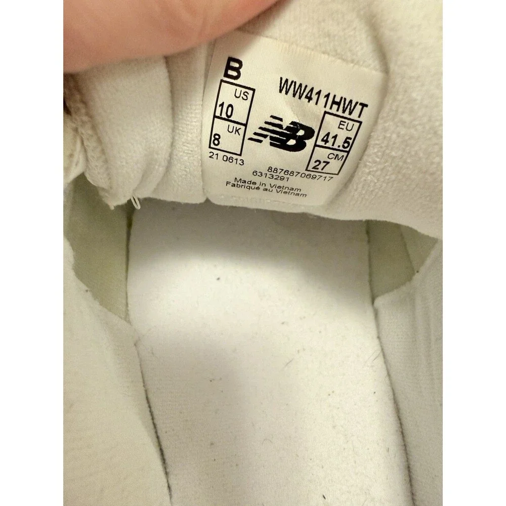 New Balance 411 Womens White Walking Shoe WW411HWT Sz US‎ 10 B Hook & Loop